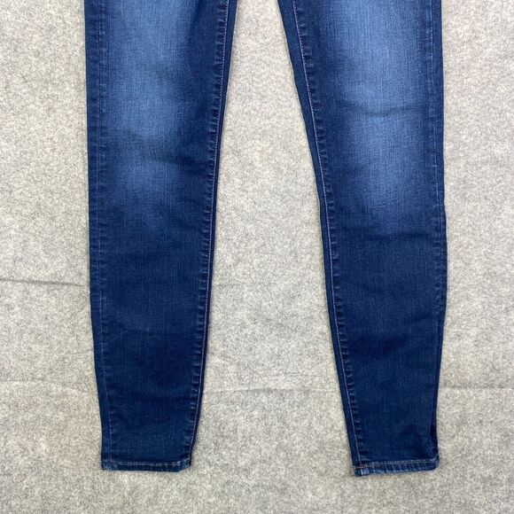 Madewell Curvy High-Rise Skinny Jeans in Dark Wash Blue Size 26 - Picture 3 of 13